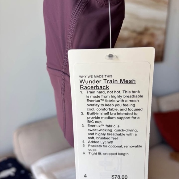 NWT Wunder Train Racerback Tank (4) - Picture 2 of 5